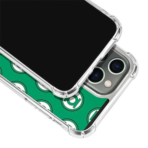 DC Comics Green Lantern Logo Pattern iPhone 13 Pro Max Clear Case